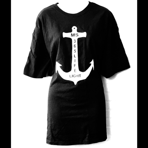 Tops - Multiple Sclerosis Awareness Black Short Sleeve